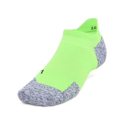 UNDER ARMOUR Skarpetki do biegania uniseks Under Armour UA AD Run Cushion 1pk NS Tab zielone Zielony