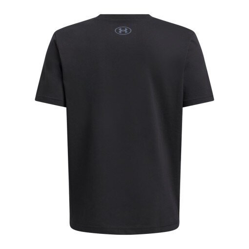 Chłopięcy t-shirt z nadrukiem Under Armour UA B Split Big Logo SS - czarny