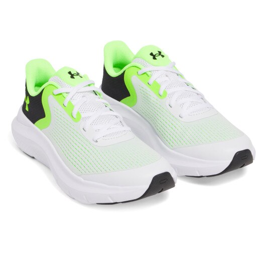 Chłopięce buty do biegania Under Armour UA BGS Rogue 5 - białe