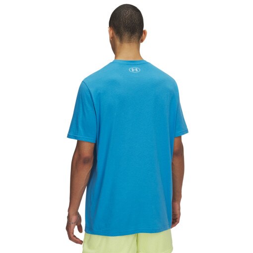 Męski t-shirt z nadrukiem Under Armour UA Gl Foundation Update SS - niebieski
