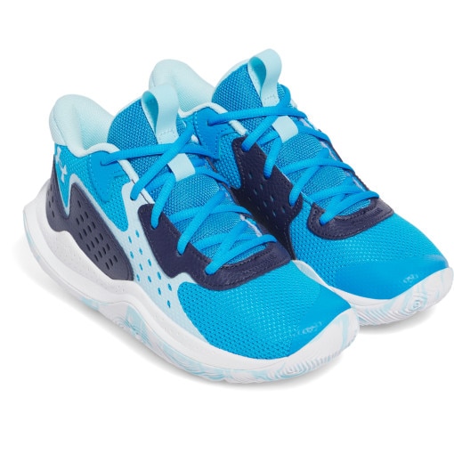 Dziecięce buty do koszykówki Under Armour UA GS JET '23 - niebieskie 