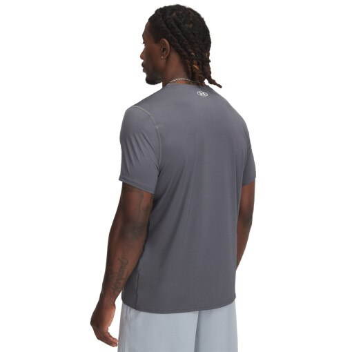 Męska koszulka treningowa Under Armour UA Heatgear Fitted SS - szara
