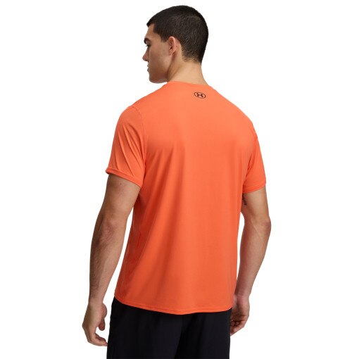 Męska koszulka treningowa Under Armour UA Heatgear Fitted SS - pomarańczowa