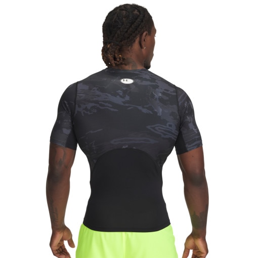 Męska koszulka treningowa Under Armour UA HG Armour Printed SS - czarna