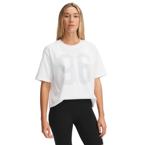 UNDER ARMOUR Damski tshirt z nadrukiem Under Armour UA HWT OS 96 SS  biały Biały