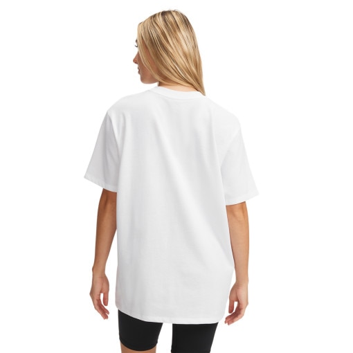 Damski t-shirt z nadrukiem Under Armour UA HWT OS 96 SS - biały