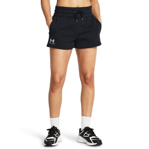 Damskie spodenki dresowe Under Armour UA Icon Fleece Boxer Shorts - czarne