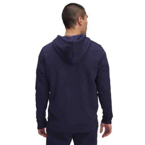 Męska bluza dresowa rozpinana z kapturem Under Armour UA Icon Fleece FZ Taping - granatowa