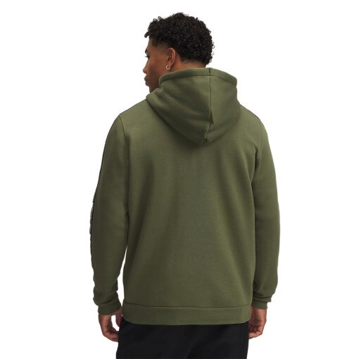 Meska bluza dresowa rozpinana z kapturem Under Armour UA Icon Fleece FZ Taping - zielona