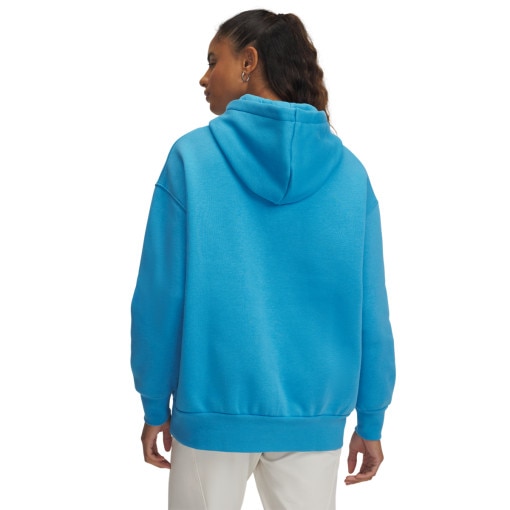 Damska bluza dresowa nierozpinana z kapturem Under Armour UA Icon Fleece OS Hoodie - niebieska