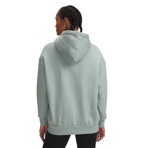 Damska bluza dresowa nierozpinana z kapturem Under Armour UA Icon Fleece OS Hoodie - zielona