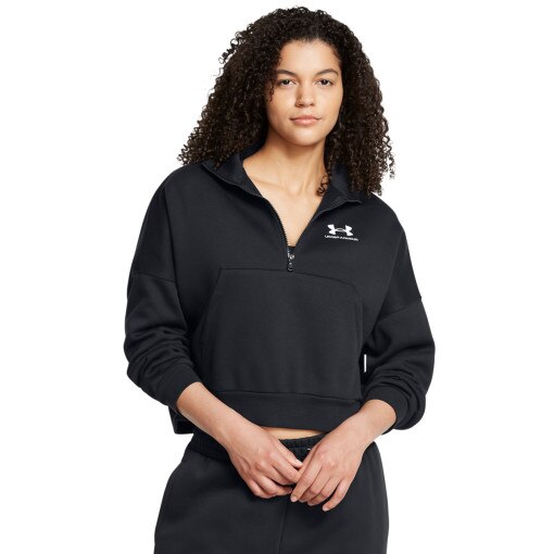 UNDER ARMOUR Damska bluza dresowa Under Armour UA Icon Fleece OS HZ  czarna Czarny