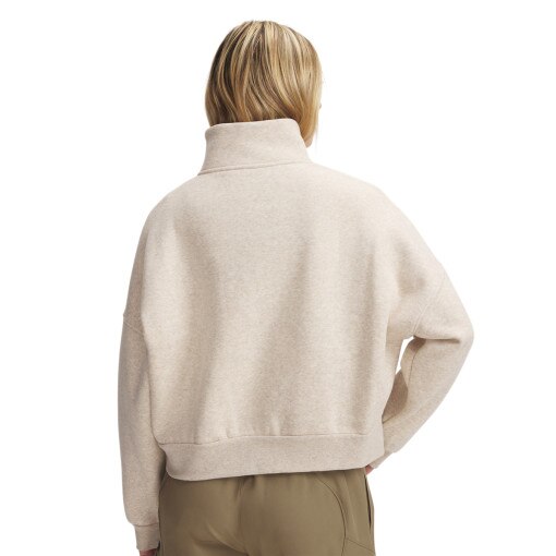 Damska bluza dresowa Under Armour UA Icon Fleece OS HZ - beżowa
