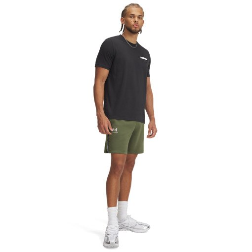 UNDER ARMOUR Męskie spodenki dresowe Under Armour UA Icon Fleece Short Taping  zielone Zielony