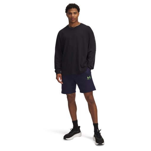 UNDER ARMOUR Męskie spodenki dresowe Under Armour UA Icon Fleece Short Taping  granatowe Granatowy