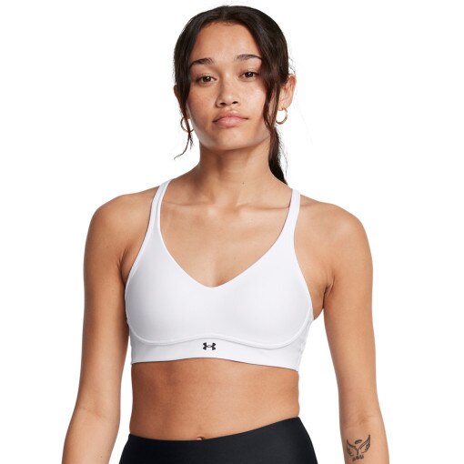 UNDER ARMOUR Biustonosz treningowy Under Armour UA Infinity Low 2.0 Bra  biały Biały