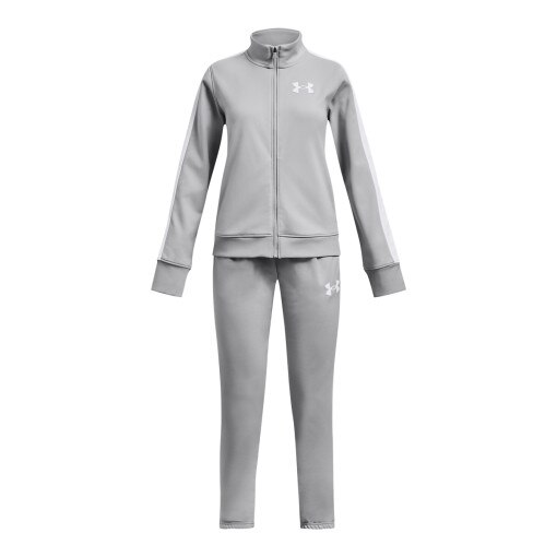 UNDER ARMOUR Dziewczęcy dres komplet treningowy Under Armour EM Knit Track Suit  szary Szary