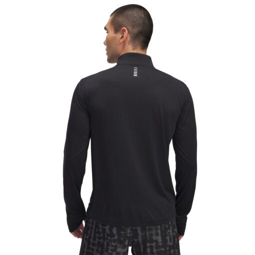 Męski longsleeve do biegania Under Armour UA Launch 1/4 ZIP - czarny