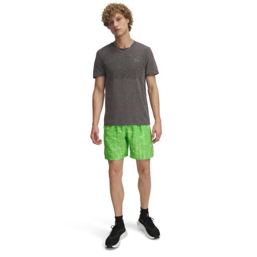 UNDER ARMOUR Męskie spodenki do biegania Under Armour UA Launch 7'' Print Shorts  zielone Zielony