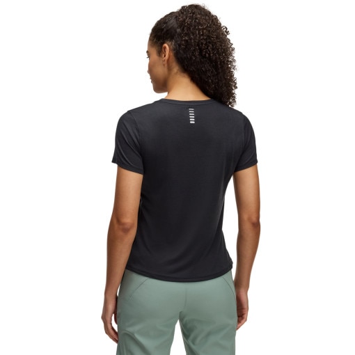 Damska koszulka do biegania Under Armour UA Launch Camo Shortsleeve - czarna