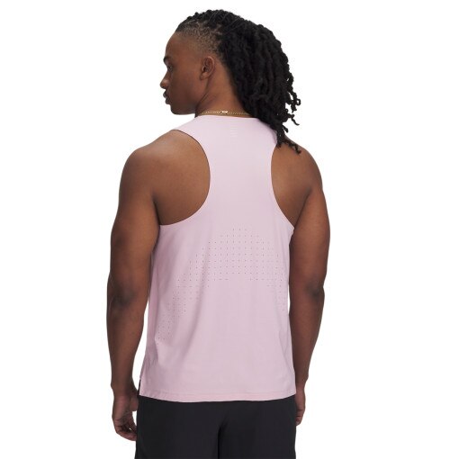 Męska koszulka do biegania Under Armour UA Launch Elite Singlet - rożowa