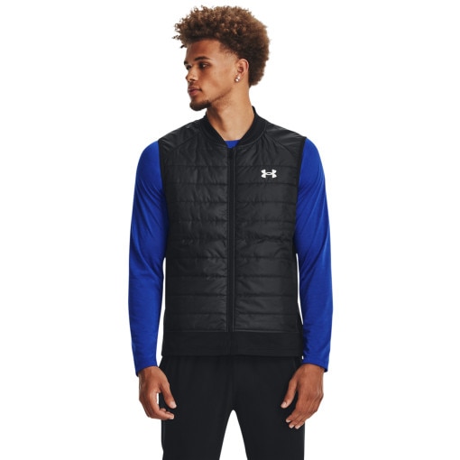 UNDER ARMOUR Męski bezrękawnik do biegania Under Armour UA Launch Insulated Vest  czarna Czarny