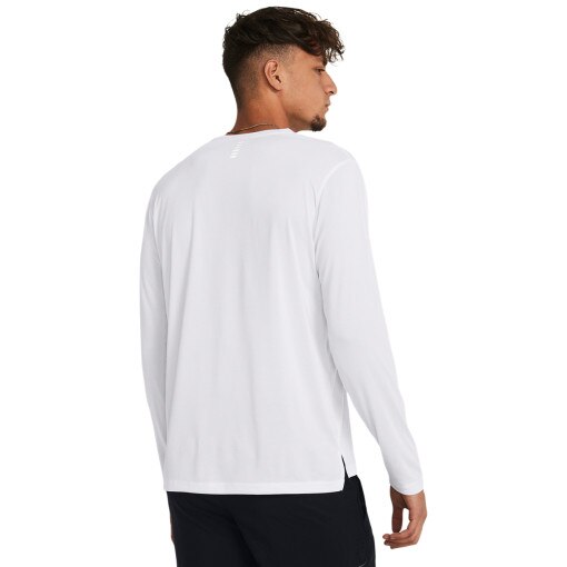 Męski longsleeve do biegania Under Armour UA Launch Longsleeve - biały
