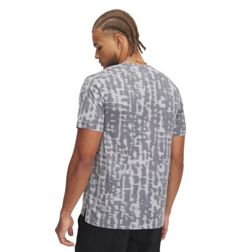 Męska koszulka do biegania Under Armour UA Launch Printed SS - szara