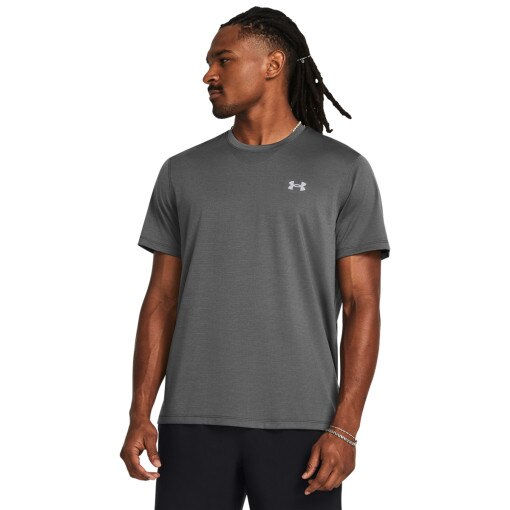 UNDER ARMOUR Męska koszulka do biegania Under Armour UA Launch Shortsleeve  szary Szary