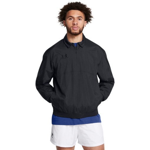 UNDER ARMOUR Męska bluza treningowa Under Armour UA M's 96 Terrace Drill Top  czarna Czarny