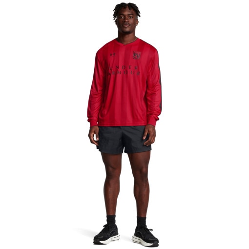 UNDER ARMOUR Męskie spodenki treningowe Under Armour UA M's 96 Terrace Wvn Shorts  czarne Czarny