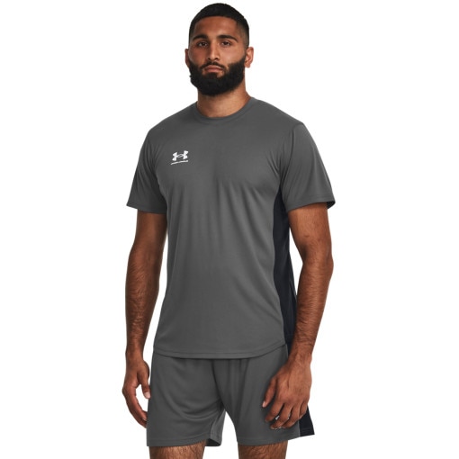 UNDER ARMOUR Męska koszulka treningowa Under Armour UA M's Challenger Train Ss  szara Szary