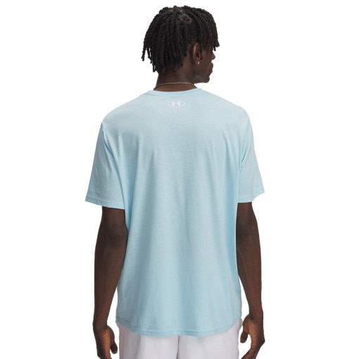 Męski t-shirt z nadrukiem Under Armour UA M Sportstyle LC SS - niebieski