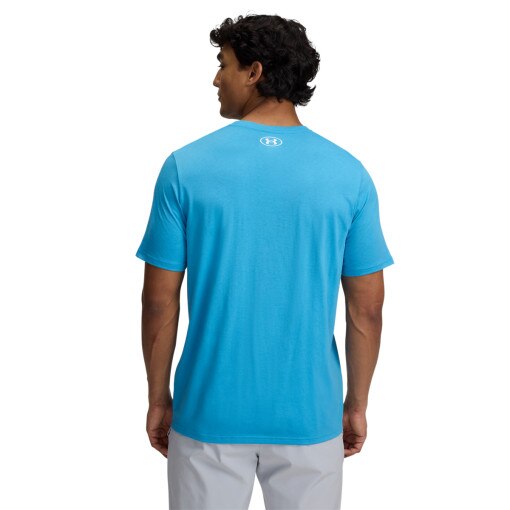 Męski t-shirt z nadrukiem Under Armour UA M Sportstyle LC SS - niebieski