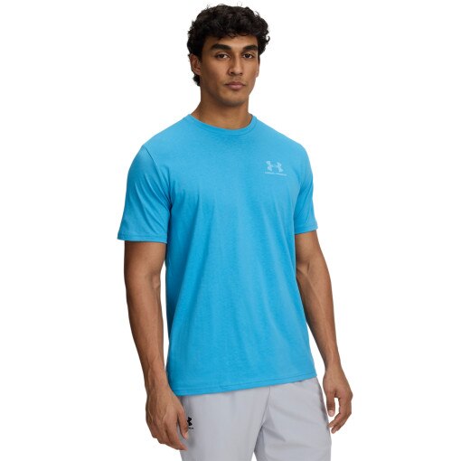 UNDER ARMOUR Męski tshirt z nadrukiem Under Armour UA M Sportstyle LC SS  niebieski Niebieski