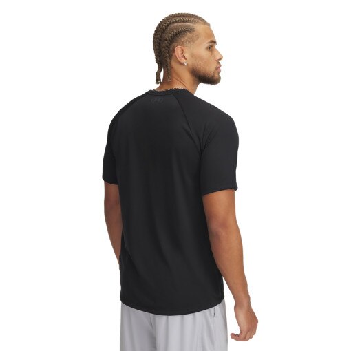 Męska koszulka treningowa Under Armour UA M Tech Print Fill SS - czarna