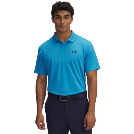 UNDER ARMOUR Męska koszulka polo Under Armour UA Matchplay Polo  niebieska Niebieski