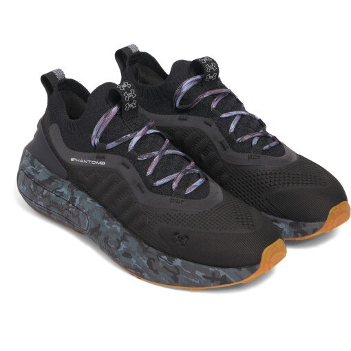 Sneakersy uniseks Under Armour UA Phantom 4 Camo - czarne
