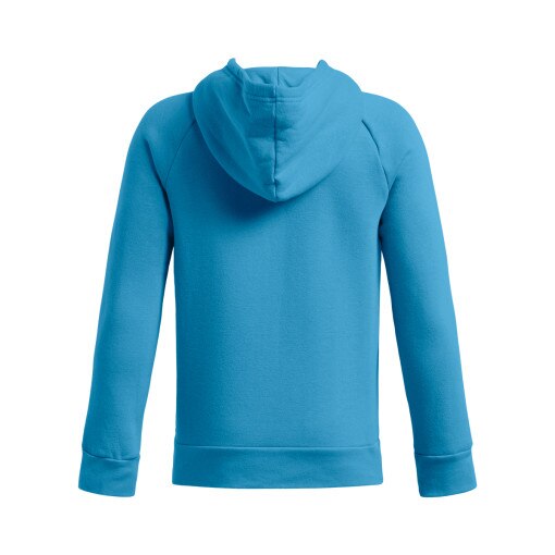 Chłopięca bluza dresowa nierozpinana z kapturem Under Armour UA Rival Fleece BL Hoodie - niebieska