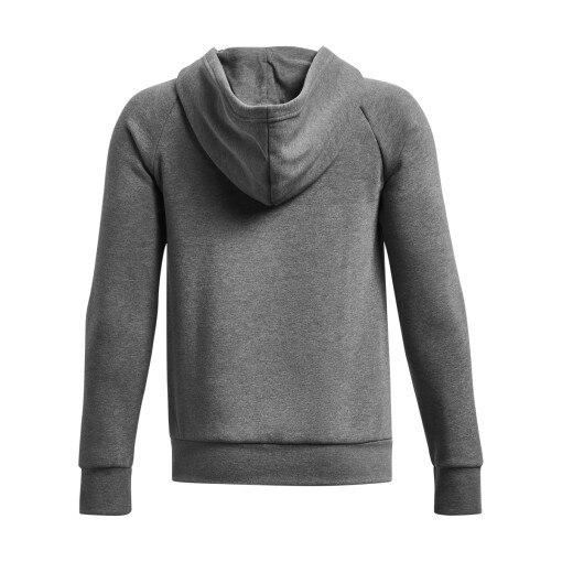 Chłopięca bluza dresowa rozpinana z kapturem Under Armour UA Rival Fleece FZ Hoodie - szara