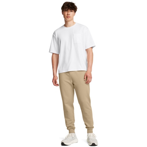 Obrazek dla: UNDER ARMOUR Męskie spodnie dresowe Under Armour UA Rival Fleece Joggers  beżowe Beżowy
