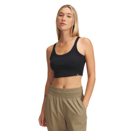 UNDER ARMOUR Damski top basic Under Armour UA Rival Rib Baby Tank  czarny Czarny