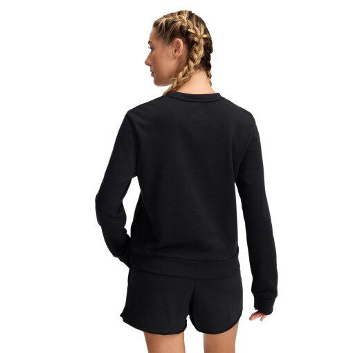 Damska bluza dresowa nierozpinana bez kaptura Under Armour UA Rival Terry Crew - czarna