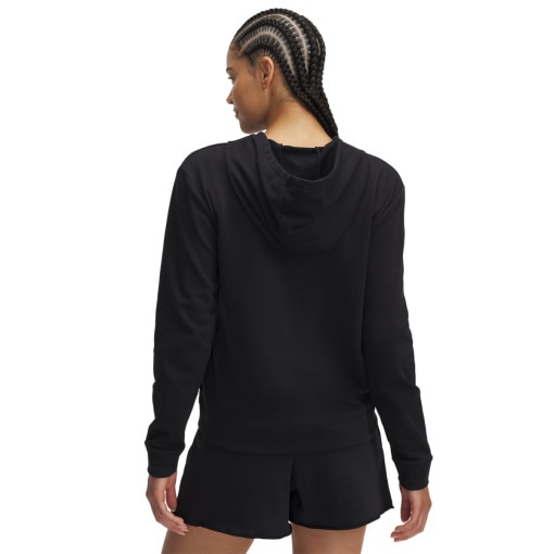 Damska bluza dresowa nierozpinana z kapturem Under Armour UA Rival Terry Hoodie - czarna