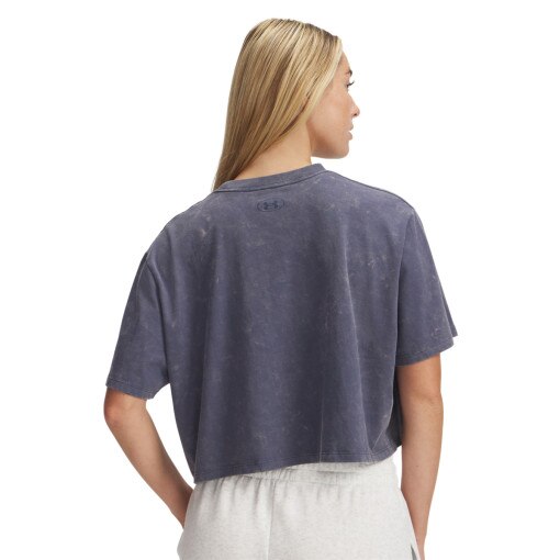Damski t-shirt basic Under Armour UA Rival Wash SS - szary
