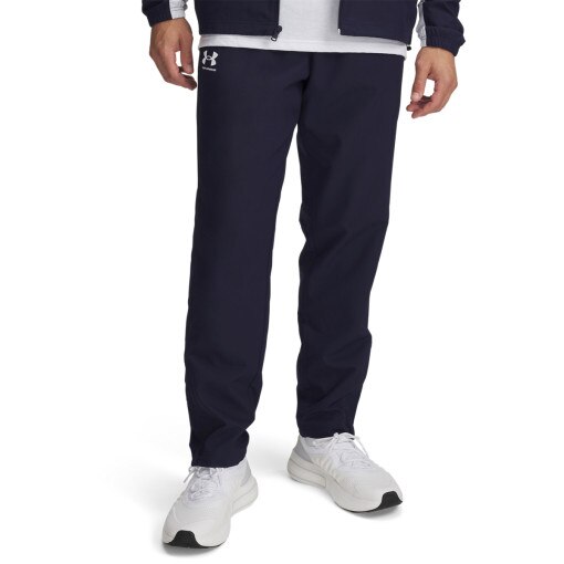 Męskie spodnie casual tkaninowe Under Armour UA Rival Woven Windbreaker Pant - granatowe