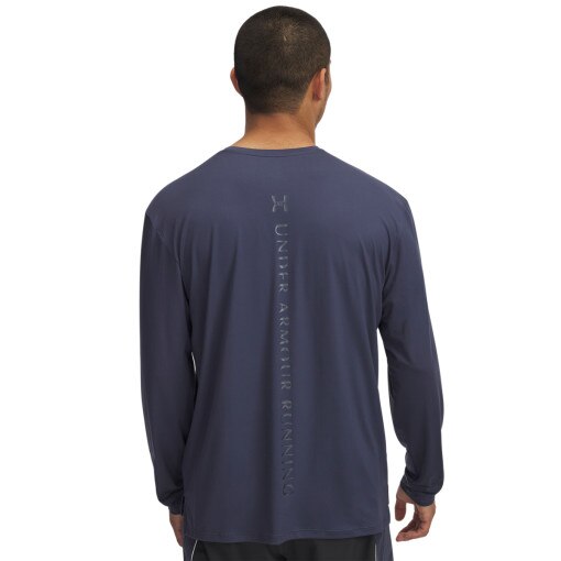 Męski longsleeve do biegania Under Armour UA Run 96 Longsleeve - granatowy