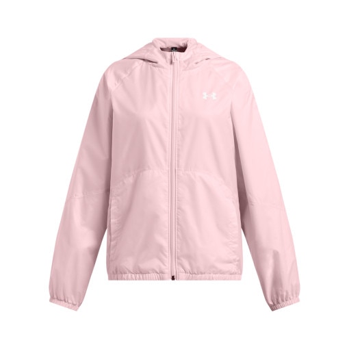 UNDER ARMOUR Dziewczęca kurtka wiatrówka Under Armour UA Sport Windbreaker Jkt  różowa Różowy