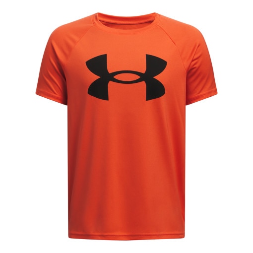 UNDER ARMOUR Chłopięca koszulka treningowa Under Armour UA Tech Big Logo SS  pomarańczowa Pomarańczowy
