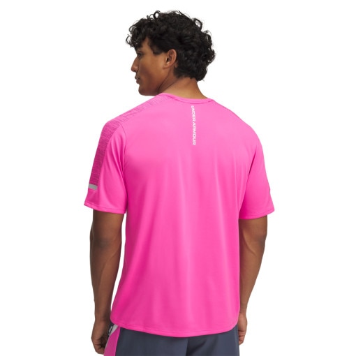 Męska koszulka treningowa Under Armour UA Tech Utility SS - różowa